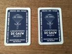 2 x Speelkaart Likeurstokerij De Gauw Wilsele, Ophalen of Verzenden