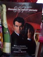 Zeldzaam ! Bollinger champagne James Bond reclamekaart, Reclame, Gebruikt, Rechthoekig Staand, Ophalen