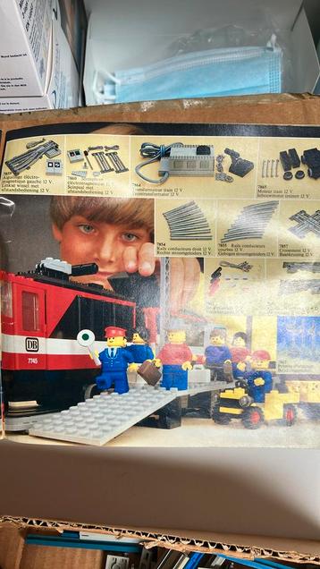 Rails train lego vintage, années 80