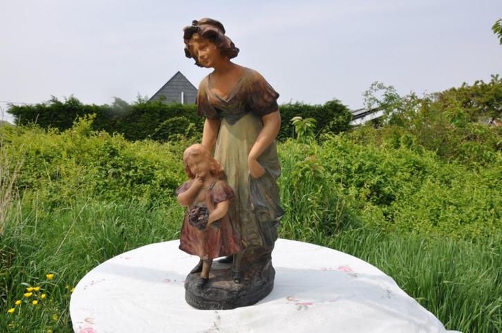 §  grande statue en plâtre bonne fête, Antiquités & Art, Art | Autres Art, Enlèvement ou Envoi