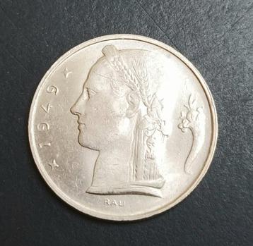 5 frank 1949 FR, type Ceres - Prins Karel beschikbaar voor biedingen