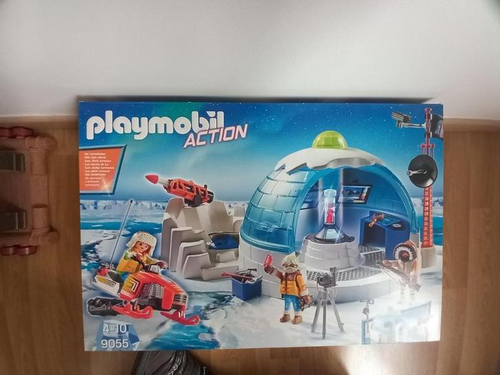Playmobil 9055 (Hoofdkwartier Poolexpeditie), Kinderen en Baby's, Speelgoed | Playmobil, Zo goed als nieuw, Complete set, Ophalen of Verzenden