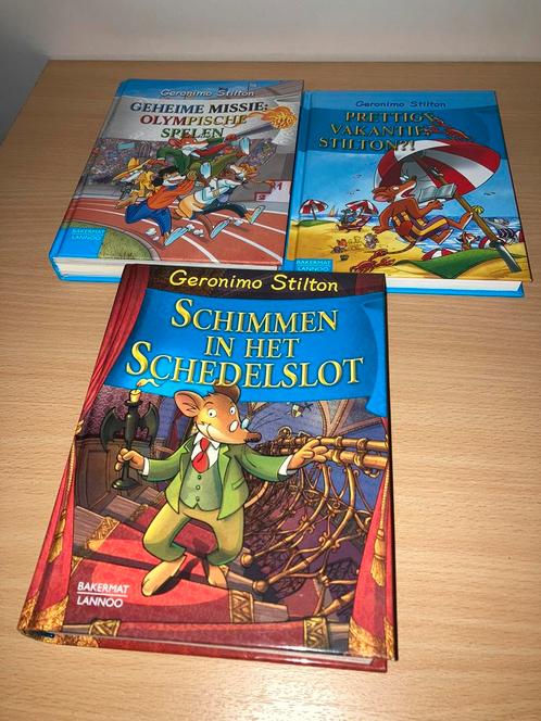 Geronimo Stilton 3 boeken voor €5, Livres, Livres pour enfants | Jeunesse | Moins de 10 ans, Comme neuf, Fiction général, Enlèvement ou Envoi