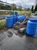 kunststof vat blauw, Tuin en Terras, Regentonnen, 150 liter of meer, Ophalen, Zo goed als nieuw, Kunststof