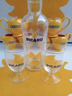 Ricard glazen 2 en glazen waterkan 0,5 liter, Verzamelen, Nieuw, Ophalen of Verzenden, Waterglas