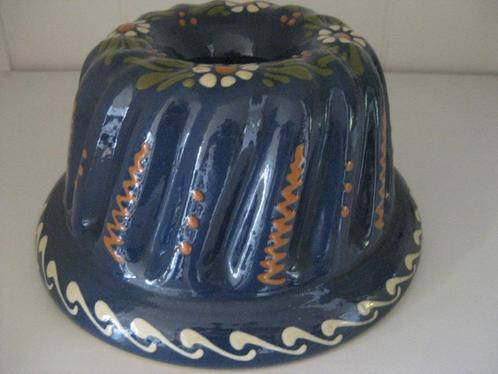 prachtige Franse blauwe TULBAND met bloemetjes, Antiek en Kunst, Antiek | Keramiek en Aardewerk, Ophalen
