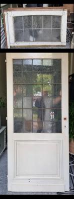 antieke binnendeur met bovenlicht van 1927., Doe-het-zelf en Bouw, Ophalen of Verzenden, Gebruikt, Binnendeur