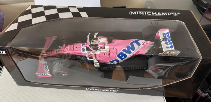 F1 Minichamps Racing Point RP20 Nico Hulkenberg jaar 2020, Hobby en Vrije tijd, Modelauto's | 1:18, Zo goed als nieuw, Auto, MiniChamps