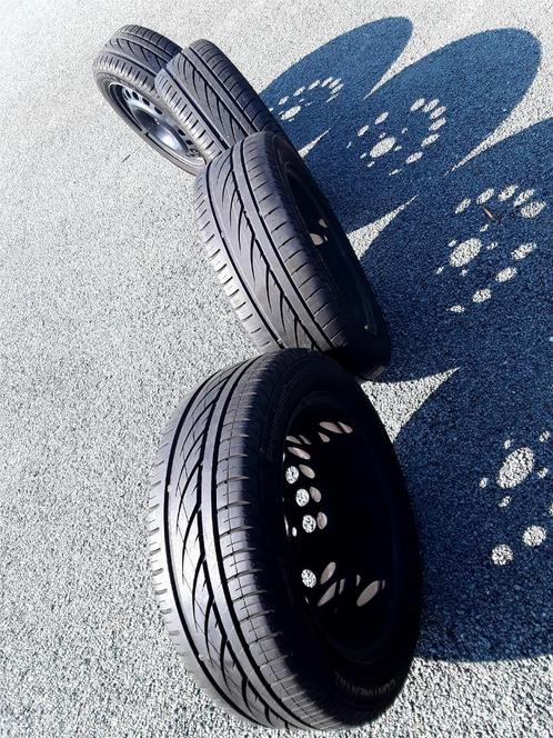 Jantes Opel Corsa C (5 trous) avec pneus été 185/55-15, Auto-onderdelen, Banden en Velgen, Banden en Velgen, Zomerbanden, 15 inch