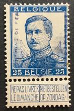 1915 SPOORWEGEN (TR51)MNH. Gom*** N125, Postzegels en Munten, Orginele gom, Ophalen of Verzenden, Postfris, Treinen