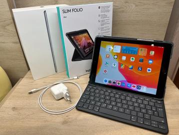 Apple iPad 6 128 Go  + Logitech Slim Folio beschikbaar voor biedingen