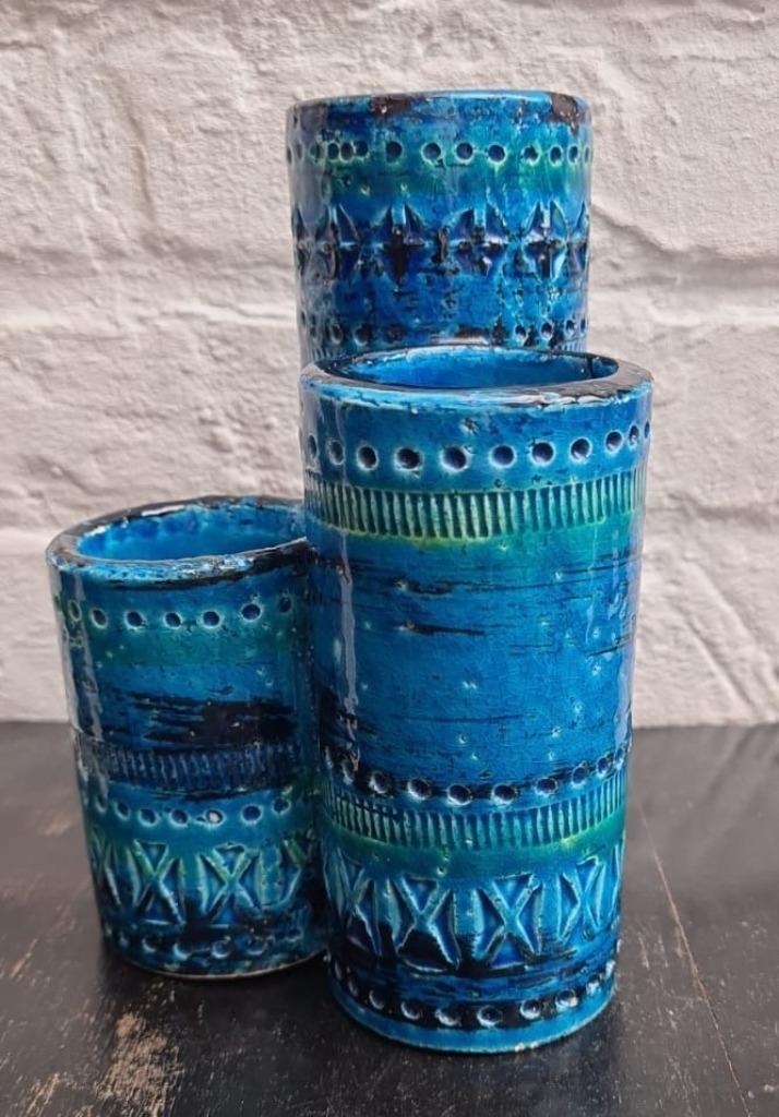 Bitossi keramiek, Aldo Londi, Rimini blue. 60/70s, Antiek en Kunst, Antiek | Keramiek en Aardewerk, Ophalen of Verzenden