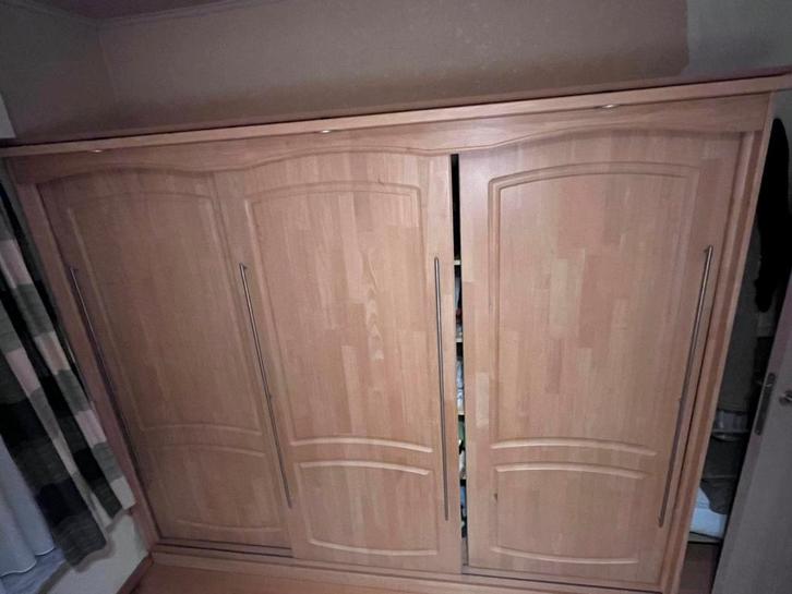 Kleerkast, Huis en Inrichting, Kasten | Dressoirs, Gebruikt, 200 cm of meer, 50 tot 75 cm, Met plank(en), Met hangruimte, Eikenhout