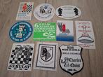 Lot stickers thema sport : Schaken Deinze Nijvel Hulst Mons, Verzamelen, Ophalen of Verzenden, Zo goed als nieuw, Sport