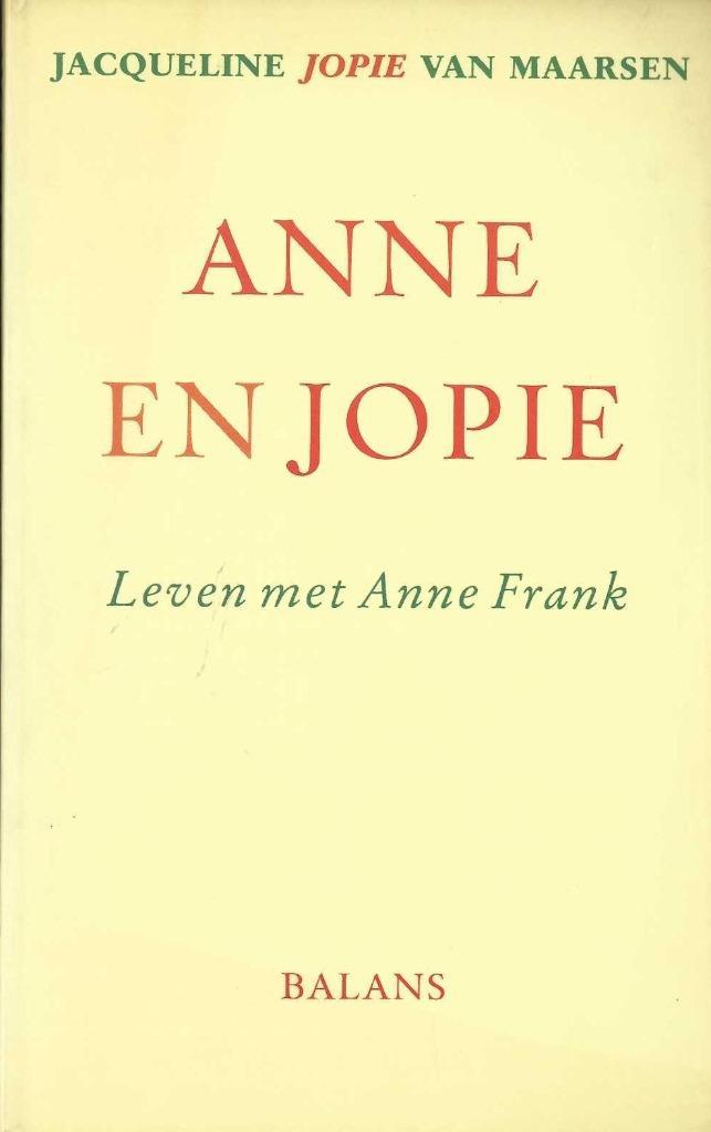 Anne en Jopie - Leven met Anne Frank - J. Van Maarsen, Boeken, Romans, Nieuw, Nederland, Ophalen of Verzenden