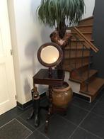 Sierkastje met opbergvakjes en ronde spiegel, Huis en Inrichting, Woonaccessoires | Spiegels, Ophalen, Minder dan 50 cm, 100 tot 150 cm