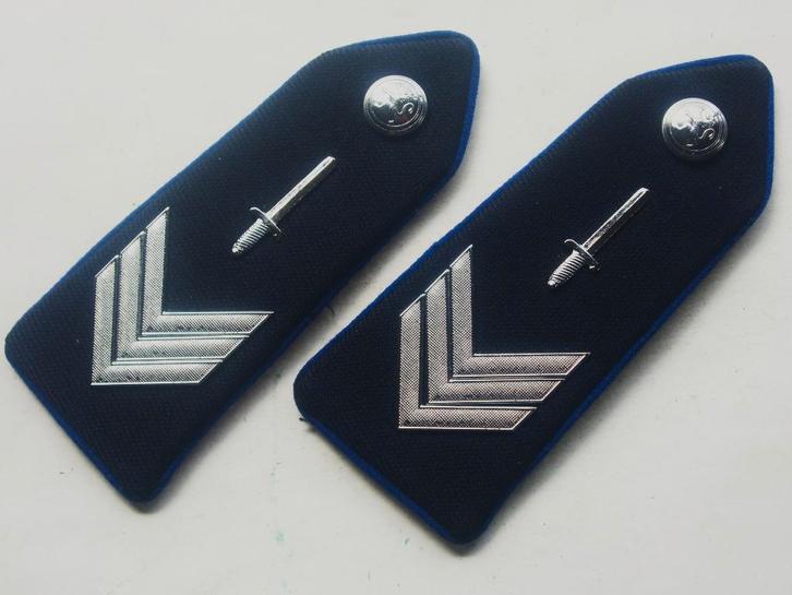 Épaulettes tenue de service brigadier feue police communale, Collections, Objets militaires | Général, Gendarmerie, Envoi