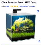 Aquarium ciano 15 led, Enlèvement, Comme neuf, Aquarium vide