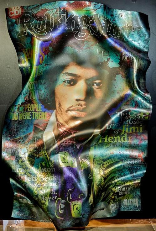 Jimi Hendrix Rolling Stone Cover Floyd Douglas, Antiek en Kunst, Kunst | Schilderijen | Modern, Ophalen of Verzenden