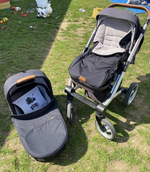 Kinderwagen met alle toebehoren - Mutsy - antraciet, Kinderen en Baby's, Kinderwagens en Combinaties, Gebruikt, Kinderwagen, Mutsy