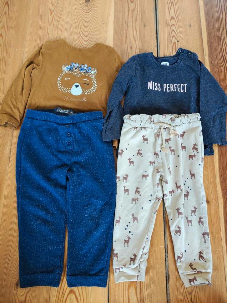 Forfait hiver taille 86-2 pantalons + 2 t-shirts (manches lo, Enfants & Bébés, Vêtements de bébé | Taille 86, Utilisé, Garçon ou Fille