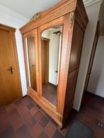 Antieken kleerkast/halkast met spiegels, Antiek en Kunst, Ophalen