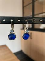 Blauwe oorbellen, Bijoux, Sacs & Beauté, Boucles d'oreilles, Enlèvement ou Envoi, Comme neuf, Autres matériaux, Bleu