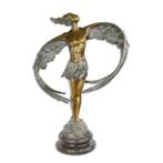 brons beeld , man met vleugels, Antiek en Kunst, Ophalen of Verzenden
