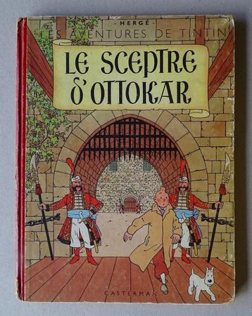 Tintin Le sceptre d'Ottokar B7 1952, Une BD, Enlèvement, Utilisé, Hergé