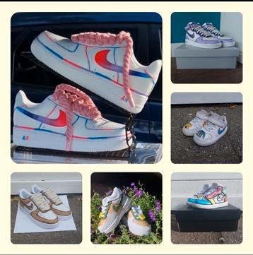 Custom sneakers op aanvraag Nike, Air Force/Jordan/Max, Dunk