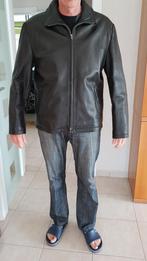 Lederen vest heren, Ophalen, Zo goed als nieuw, Maat 48/50 (M), Zwart