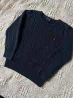 Ralph Lauren Kabel trui - donkerblauw- 7 jaar/122, Gebruikt, Jongen of Meisje, Trui of Vest, Ophalen of Verzenden