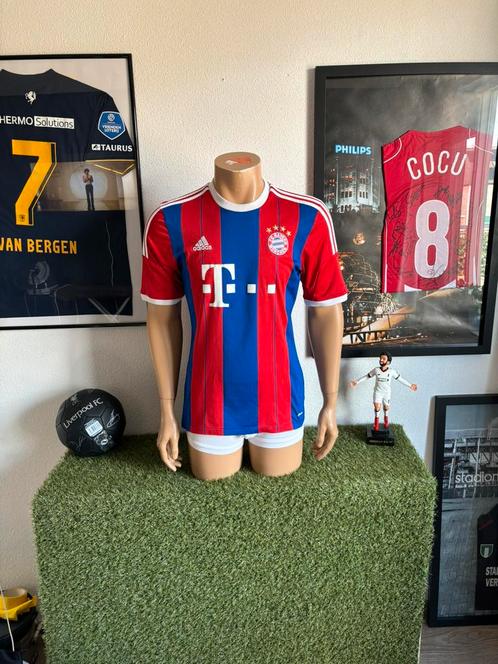 Bayern München thuisshirt 2014-2015, Sport en Fitness, Voetbal, Zo goed als nieuw, Shirt, Maat M, Ophalen of Verzenden