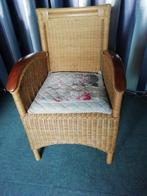 Rieten zetel met kussen - perfecte staat - GRATIS, Antiek en Kunst, Ophalen