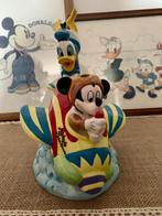Figurine musicale "Donald & Mickey's flying stunts" Enesco, Comme neuf, Mickey Mouse, Statue ou Figurine, Enlèvement ou Envoi