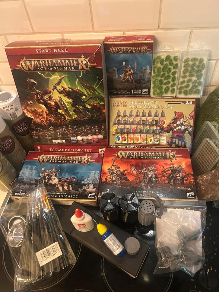 warhammer (volledig nieuwe collectie , ongebruikt), Hobby en Vrije tijd, Wargaming, Zo goed als nieuw, Warhammer, Ophalen of Verzenden