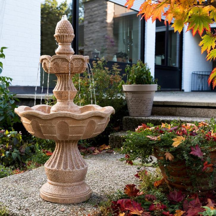 Sierfontein METIS Voor Buiten En Binnen .L58 x B58 x H102cm, Tuin en Terras, Waterpartijen en Fonteinen, Fontein, Ophalen of Verzenden