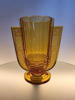 Vase Art déco Val Saint Lambert, série Luxval, modèle Romeo, Antiquités & Art, Enlèvement ou Envoi
