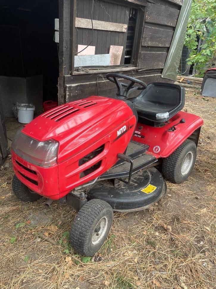 MTD zitmaaier JA-115 – met WELL, opvangzak & karretje, Tuin en Terras, Zitmaaiers, Gebruikt, Minder dan 90 cm, Opvangzak, Ophalen