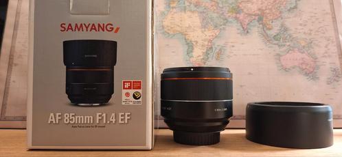 Samyang 85mm f1.4 AF met Canon EF mount, Audio, Tv en Foto, Foto | Lenzen en Objectieven, Zo goed als nieuw, Ophalen of Verzenden