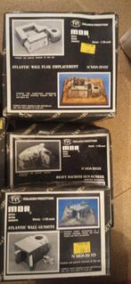 5 Gipsen bunkers WW2, Hobby en Vrije tijd, Modelbouw | Auto's en Voertuigen, Ophalen, Zo goed als nieuw