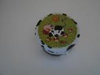 blik - ronde doos met koe diameter 8 cm, Verzamelen, Ophalen of Verzenden, Gebruikt, Overige, Overige merken