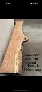 Live Edge eiken plank, Doe-het-zelf en Bouw, Hout en Planken, Ophalen, Zo goed als nieuw, Eiken, Plank