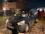 DACIA DOKKER 2014 EURO5B 1.6BENZINE 095.000km geen airco, Auto's, Dacia, Euro 5, Zwart, Blauw