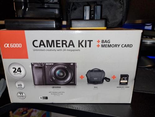 Sony A6000 met kompleet kit, Audio, Tv en Foto, Fotocamera's Digitaal, Zo goed als nieuw, Sony, Ophalen of Verzenden