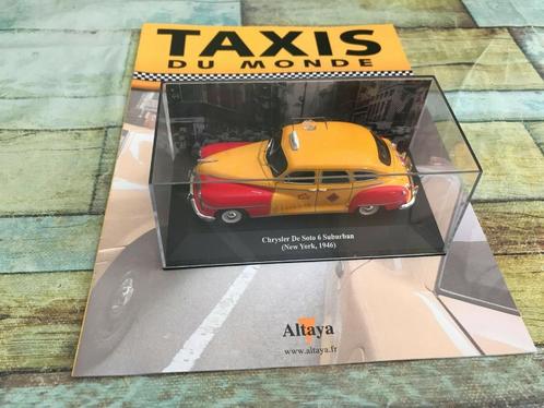 TAXI CHRYSLER DE SOTO New York 1946 1/43 IXO UH Neuf+Bte+Mag, Hobby en Vrije tijd, Modelauto's | 1:43, Nieuw, Auto, Universal Hobbies
