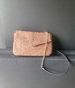 Bruine-oranje handtas, Handtassen en Accessoires, Tassen | Damestassen, Ophalen of Verzenden, Zo goed als nieuw, Bruin, Handtas