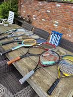 14 tennis rackets + tennisballen en 11 tassen, Sports & Fitness, Tennis, Comme neuf, Raquette, Enlèvement ou Envoi