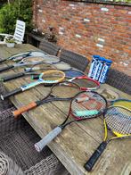 14 tennis rackets + tennisballen en 11 tassen, Racket, Ophalen of Verzenden, Zo goed als nieuw