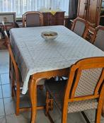 Bretoense eettafel met 6 stoelen!, Ophalen of Verzenden, Zo goed als nieuw